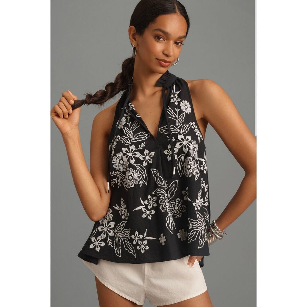Anthropologie  Pilcro The Tavi Blouse. Linen blend. Size M. Retails $128